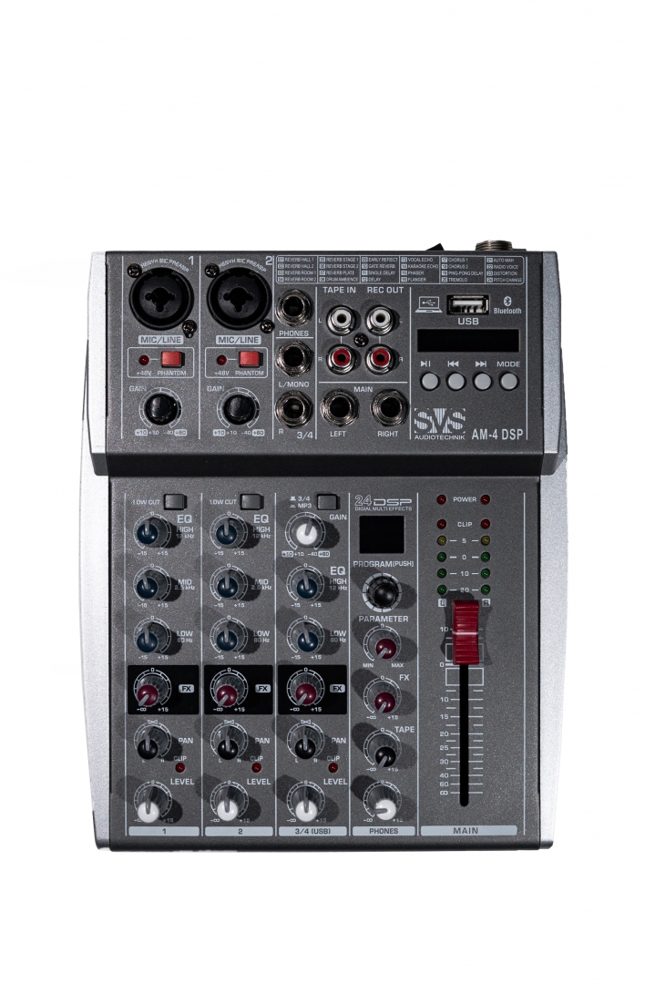 SVS Audiotechnik mixers AM-4 DSP Аналоговый микшерный пульт, 4-канала в Клине