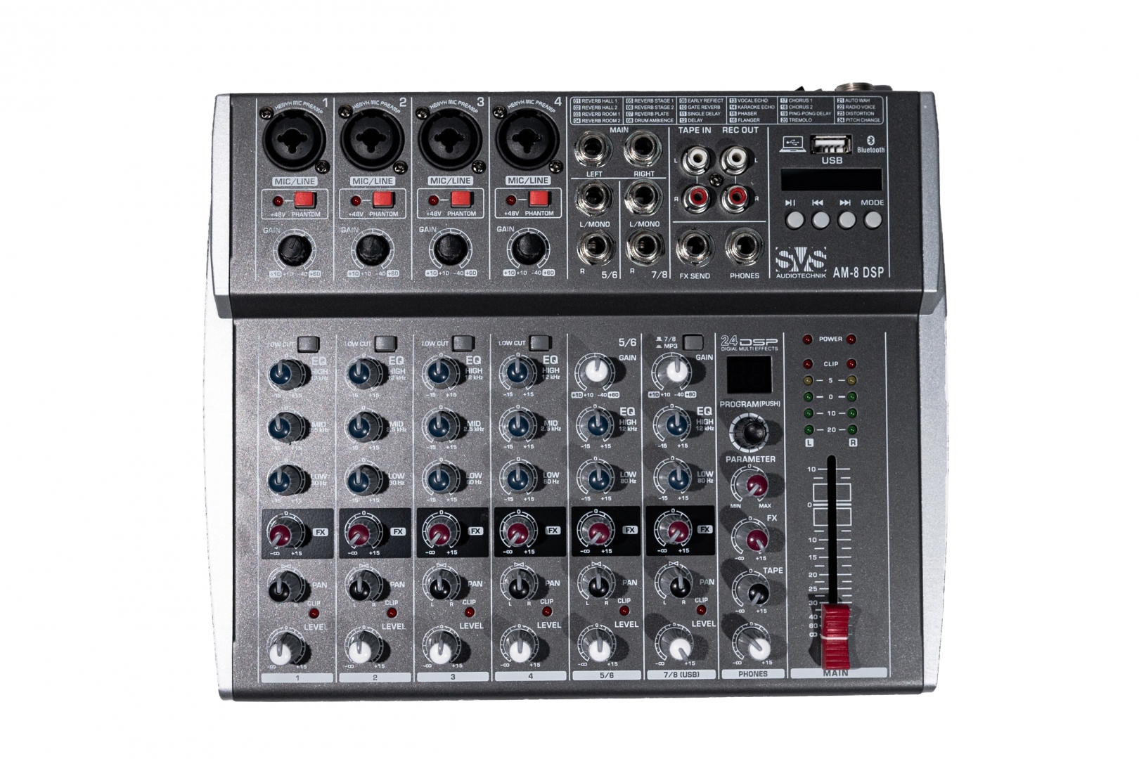 SVS Audiotechnik mixers AM-8 DSP Микшерный пульт аналоговый, 8-канальный в Клине
